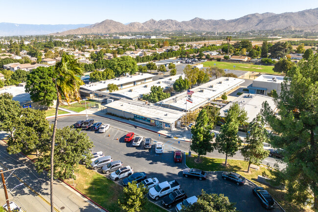 The beautiful campus of Emerson Elementary School includes modern amenities for students.