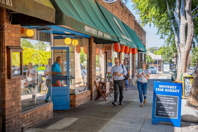 Hopkins Street is a smaller commercial center popular with walkers.