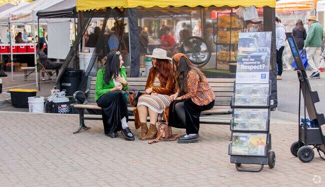 Hang out with friends at the Downtown Turlock Farmers Market near Wright Turlock Ca.