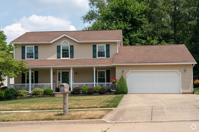 You can modern Colonial style homes in the Ellet neighborhood.