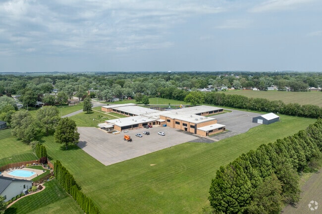 Broadmeadow Elementary School is located near a residential area.