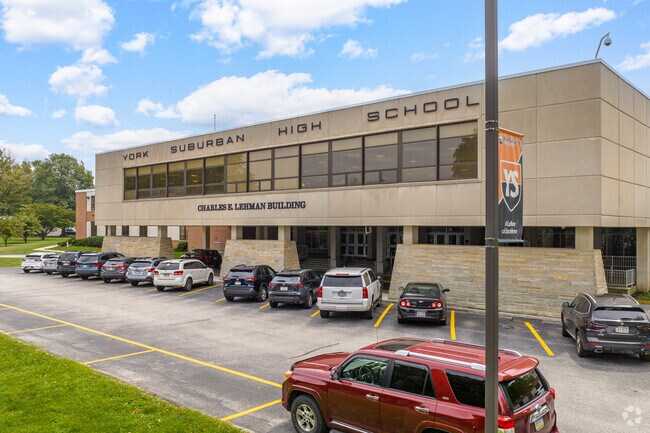 York Suburban High School serves about 875 students in grades 9-12.