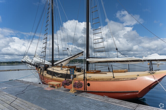 In North Olympia, locals and visitors can book a tour on a sailboat.