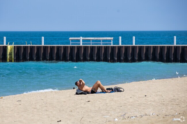 Oakwood Beach is a great place to lay out in the sun on a nice day near The Gap.