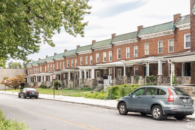 Mosher consists of post-war row houses and the occasional duplex.