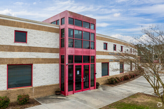 The entrance to Vernon Johns Middle School.