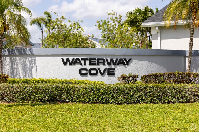 Waterway Cove community has many different housing styles right next to Palm Beach Little Ranches.