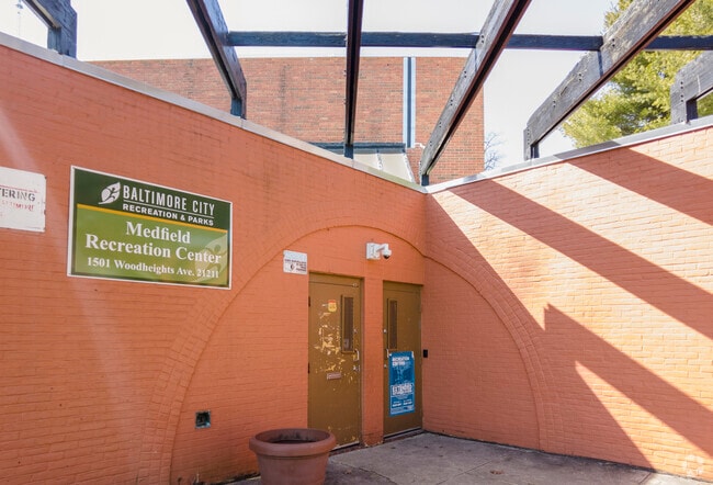 The Medfield Heights Recreation Center is located within Medfield Heights Park in Medfield.