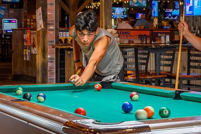 The Library Kitchen and Tavern is a great place to play pool in Knollwood.