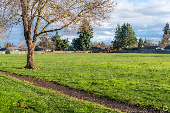 Danebo Elementary School has a large field for students to play on in Eugene.