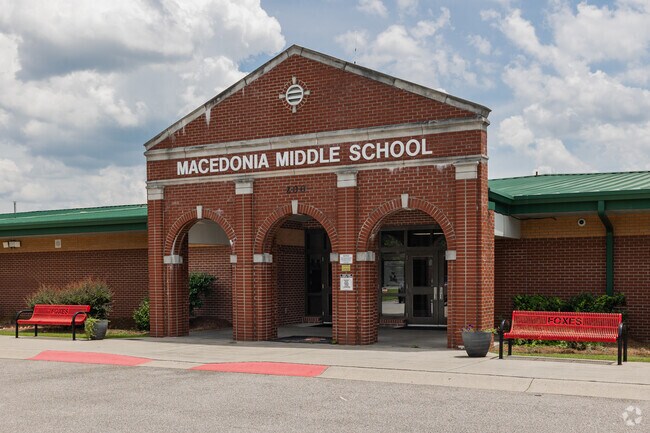 Macedonia Middle School in Moncks Corner teaches 6th-8th grade students.