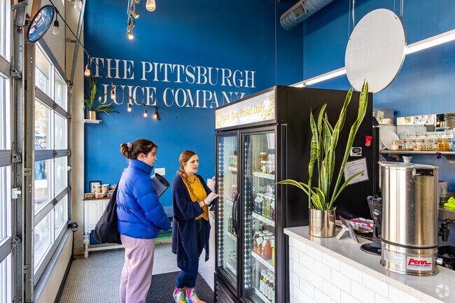 There are many juices to choose from at The Pittsburgh Juice Company in Lower Lawrenceville.
