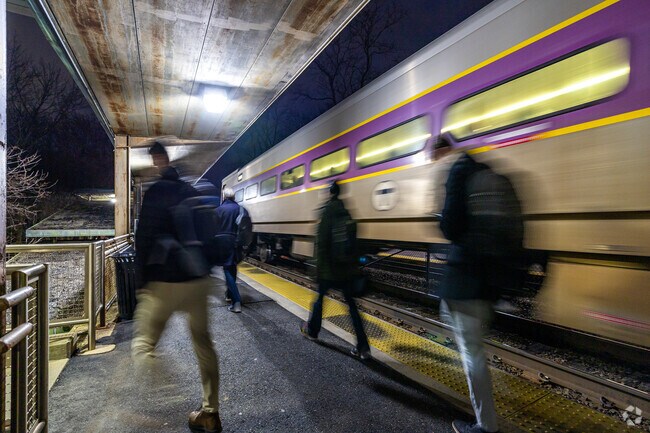 Residents rely on the MBTA commuter rail Wedgemere Station in Grove Street.