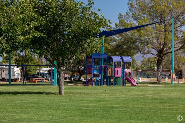 Escalante Park has covered play ground amenities for residents to enjoy.