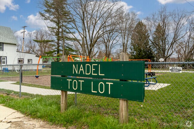 Welcome to Nadel Tot Lot in the South Shore-Bridge Street neighborhood in Elkhart.