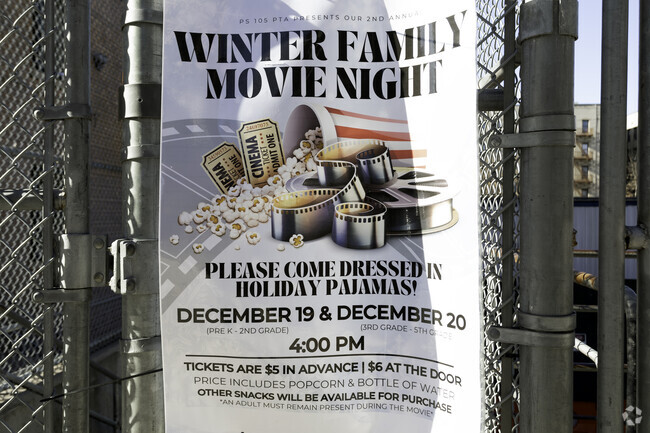 Ps 105 Senator Abraham Bernstein has a winter family movie night for this community.