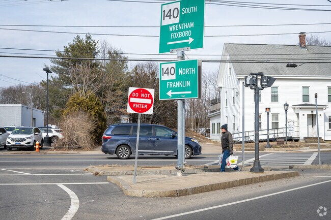 West Wrentham, MA, residents rely on Route 140 to commute to nearby cities like Wadsworth and Foxborough.