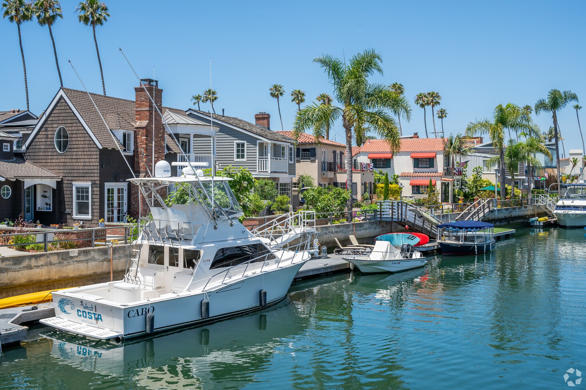 Many homes in Naples have their own private docks and the boats to park in.