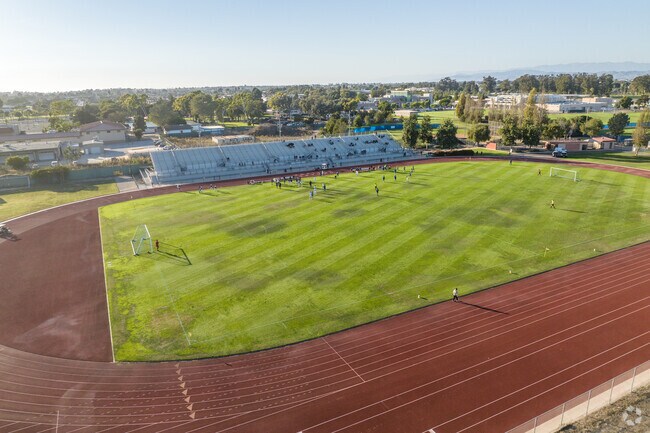 Oxnard College hosts soccer matches during the fall season.