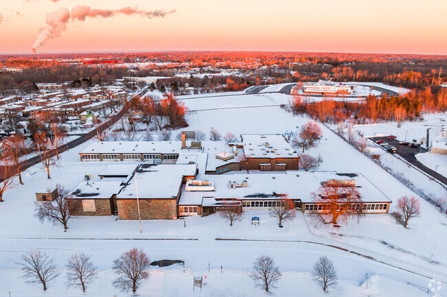 Charles E. Riley Elementary School is located in suburban Oswego, NY.
