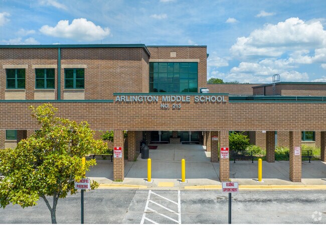 Arlington Middle School serves students 6-8.