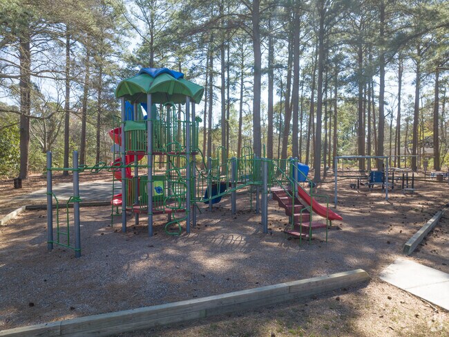 Riverpoint Park's playground is modern, well-maintained, and beloved by local kids.