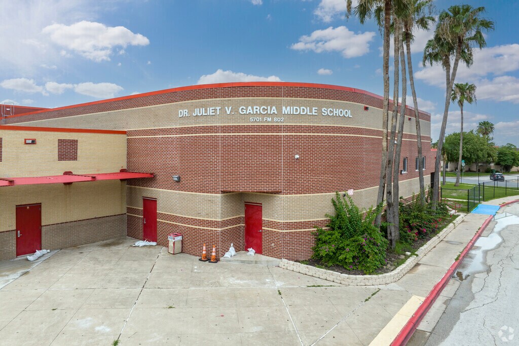 Garcia Middle School hosts grades 6th to 8th in the city of Brownsville.