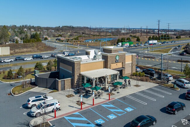 Aerial of Starbucks