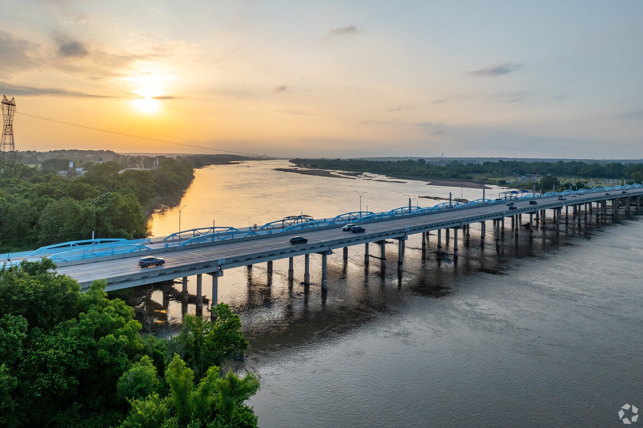 North Bixby runs along side the Arkansas river outside of Tulsa.