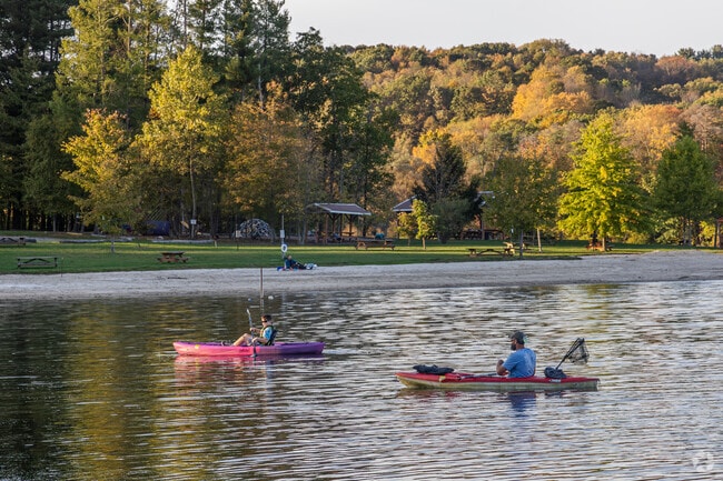Quemahoning Reservoir serves as an idyllic park for fishing and kayaking in Belmont near Ogle.