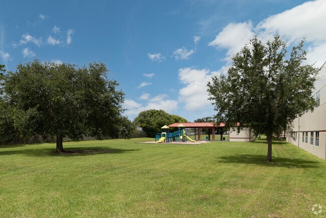Bonneville Elementary School has two different playgrounds.