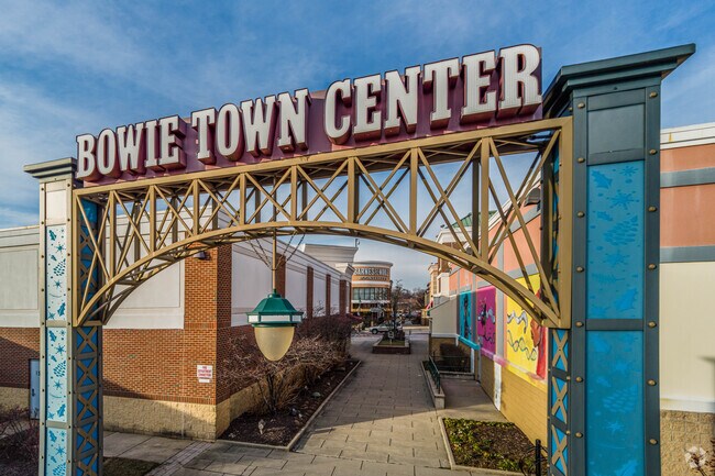 Bowie Town Center is a very popular retail and restaurant hub in the Yorktown neighborhood