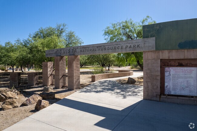 The Rio Vista Natural Resource Park is located in the Rillito Bend neighborhood.