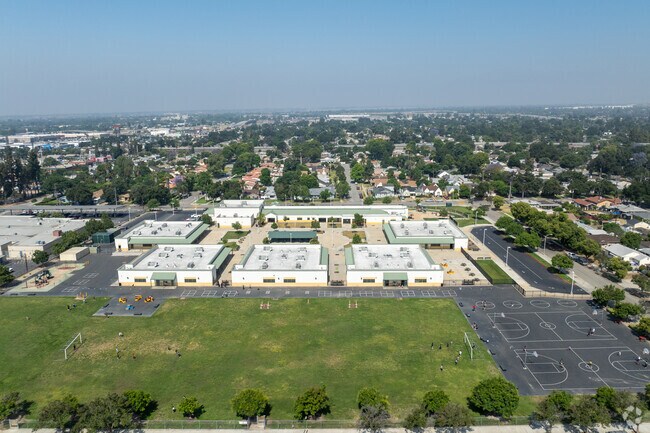 George Brown Jr Elementary school has large field for athletic opportunities.