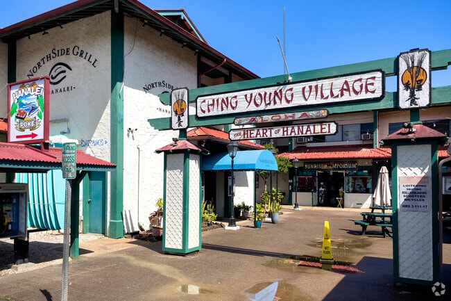 Ching Young Village has shops and dining options for the large crowds of daily tourists.