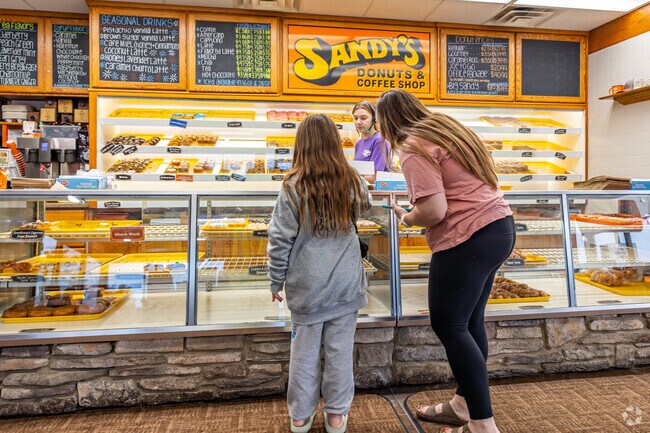 Sandy's Donut Shop is a great place to start your morning in Sukuts neighborhood.