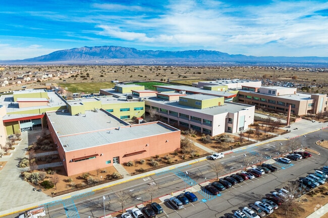 Volcano Vista High serves some students on Eagle Ranch’s south side.