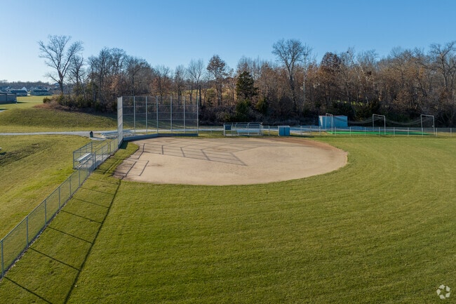 Troy South Middle School's baseball field in located directed behind the school.