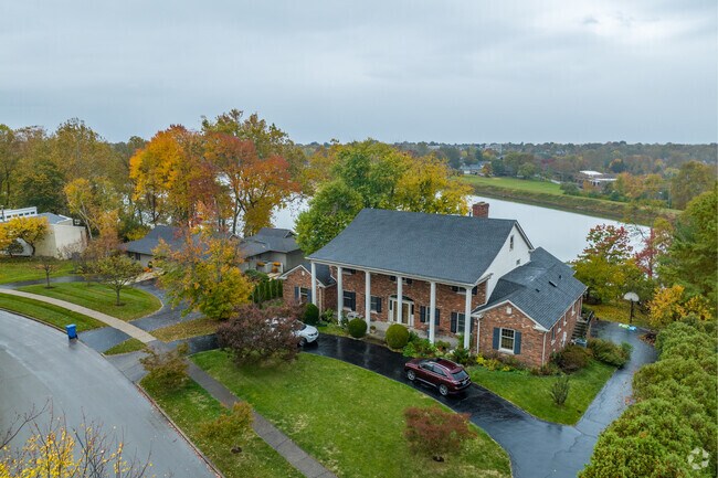 Cozy colonial style homes can be found in Lakeview Estates in Lexington.