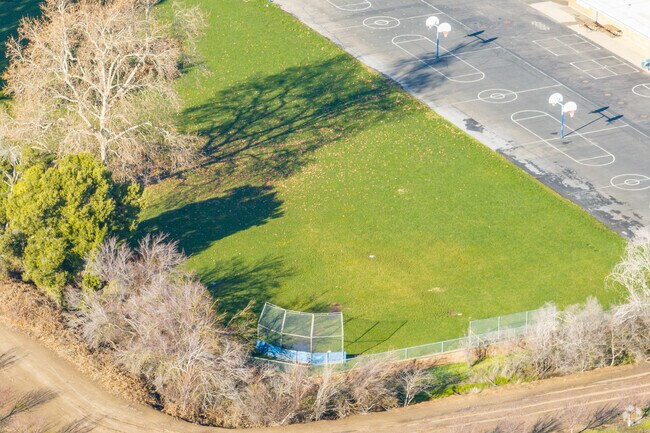 Pleasant Grove School offers students tons of space for sports and games.