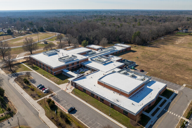 An aerial view of Providence Middle School.