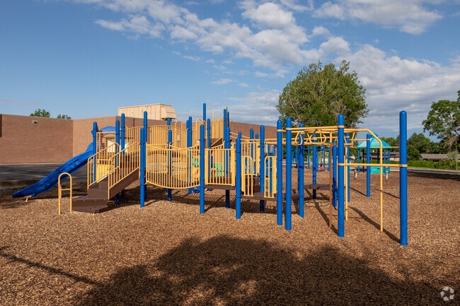 Dalton Elementary School's playground is fun for the young kids.