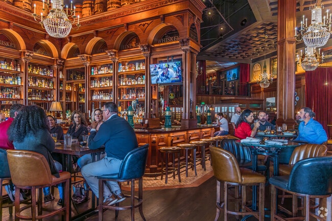 Wood from Ireland was used to construct the stunning Bog & Barley Irish Pub, which is close to Poplar Pines.