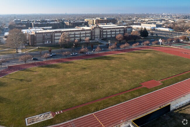 West High has a grand, historic facade.