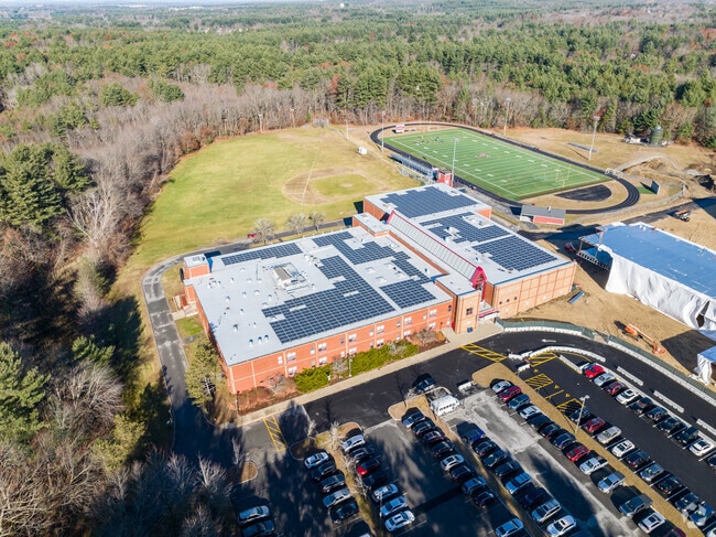 Catch a local Friday night football game at the Tyngsborough High School in Tyngsboro, MA.