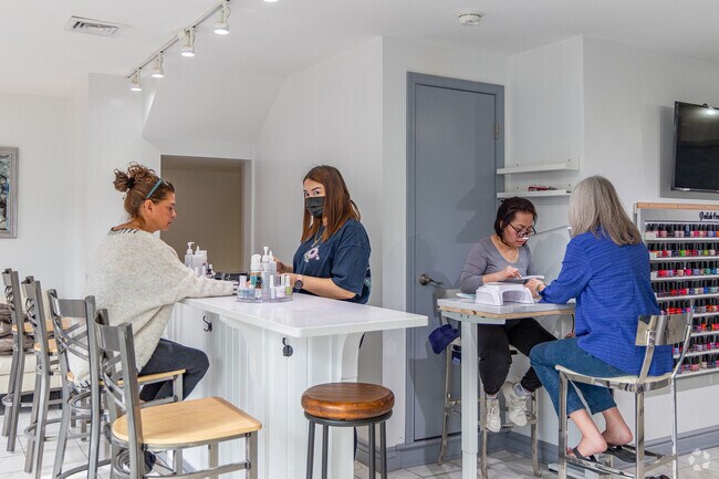 M. Nail Salon is located on the main drag of shops in Aspinwall.