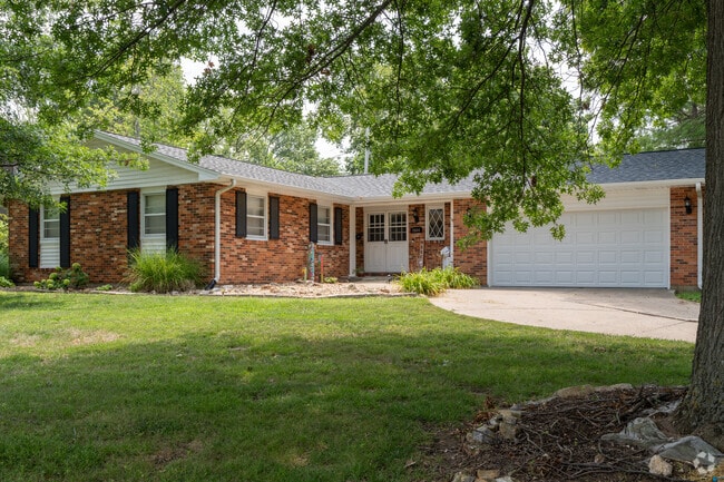 Painted brick Ranchers are a popular style of home in Shepard Boulevard.