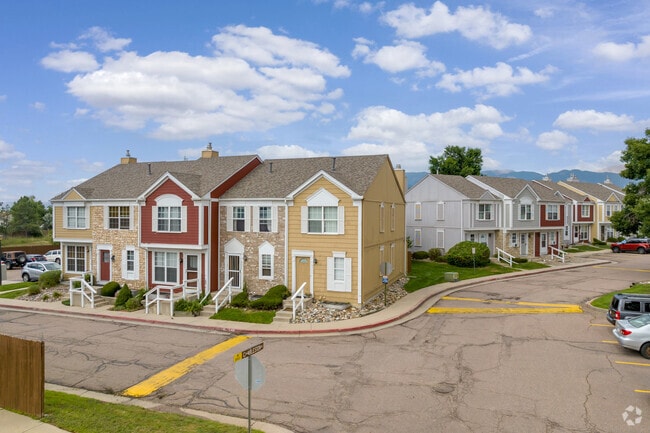 Multi-level townhomes in the Southborough neighborhood are good starter homes for new buyers.