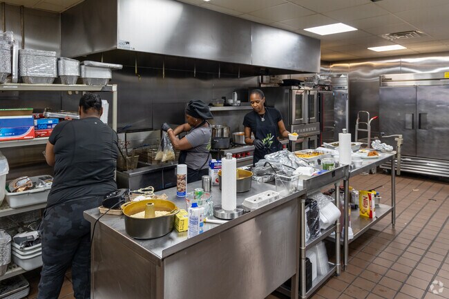 Soul 2 Go's modern kitchen creates family friendly meals four days weekly in Denby.