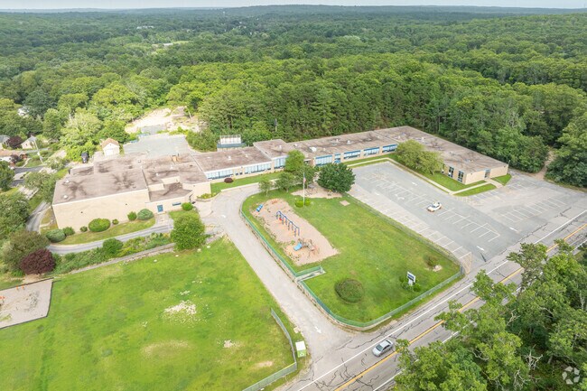 Charlestown Elementary School sits on several acres of well manicured fields and forest.